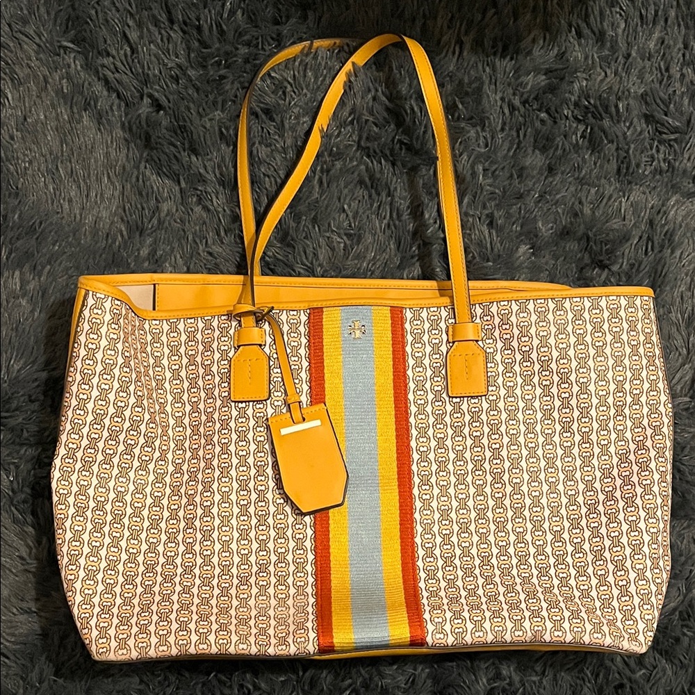 Tory Burch Multicolor Patterned Tote